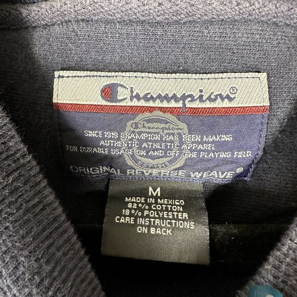 Champion Vintage 2000s Reverse Weave Yale Crewneck Sweater Men's Medium - Picture 4 of 4